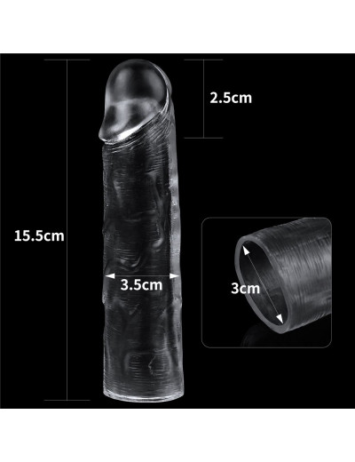 Прозрачная насадка-удлинитель Flawless Clear Penis Sleeve Add 1 - 15,5 см.