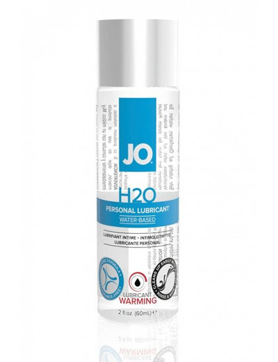 Возбуждающий лубрикант на водной основе JO Personal Lubricant H2O Warming - 60 мл.