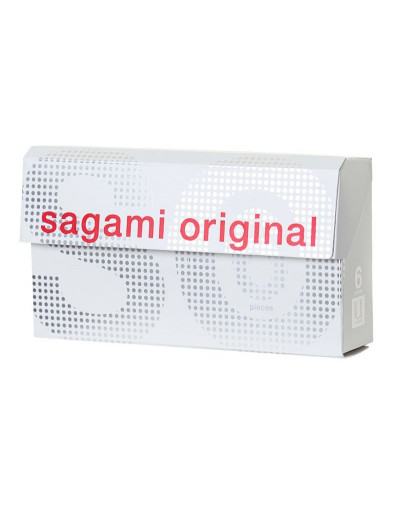 Ультратонкие презервативы Sagami Original 0.02 - 6 шт.