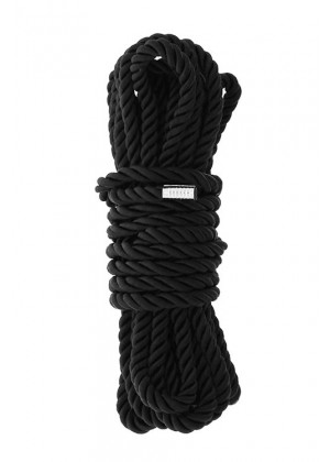 Черная веревка для шибари DELUXE BONDAGE ROPE - 5 м.