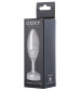 Серебристая анальная втулка Doxy Ribbed Butt Plug - 10,5 см.