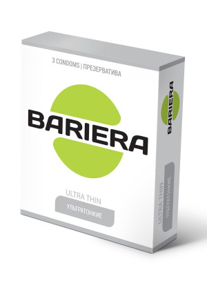 Ультратонкие презервативы Bariera Ultra Thin - 3 шт.