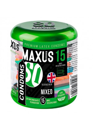 Презервативы MAXUS Mixed - 15 шт.