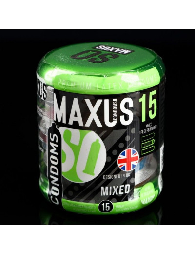 Презервативы MAXUS Mixed - 15 шт.