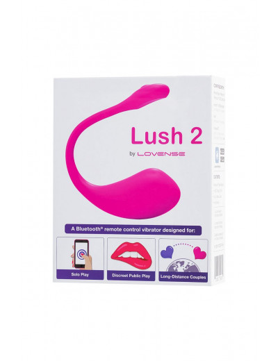 Ярко-розовое виброяйцо Lovense Lush 2