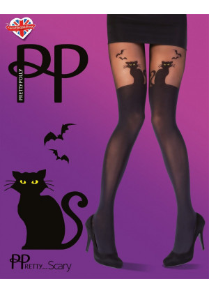 Колготки с имитацией чулок Halloween Cat Tights