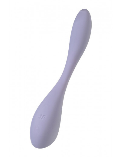 Сиреневый гибкий вибратор Satisfyer G-Spot Flex 5+ - 19,6 см.