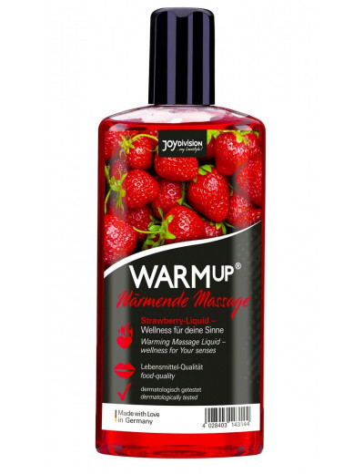 Разогревающее масло WARMup Strawberry - 150 мл.