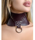 Бордовый широкий ошейник Wide Collar Maroon