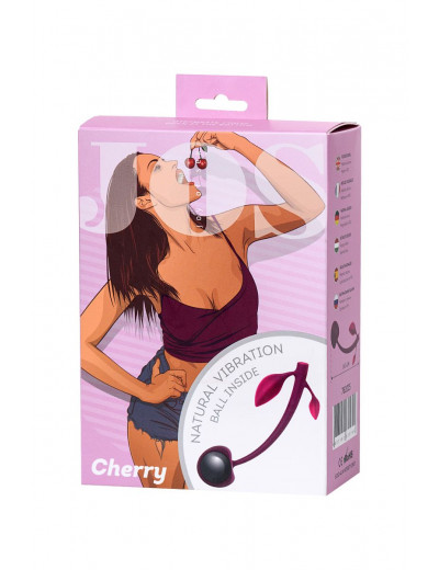 Бордовая вагинальная вишенка WILD CHERRY - 14,5 см.