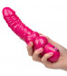 Розовый вибратор-реалистик с блестками Naughty Bits Lady Boner Bendable Personal Vibrator - 20 см.