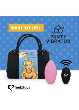 Розовый вибромассажер в трусики с пультом ДУ Panty Vibe Remote Controlled Vibrator