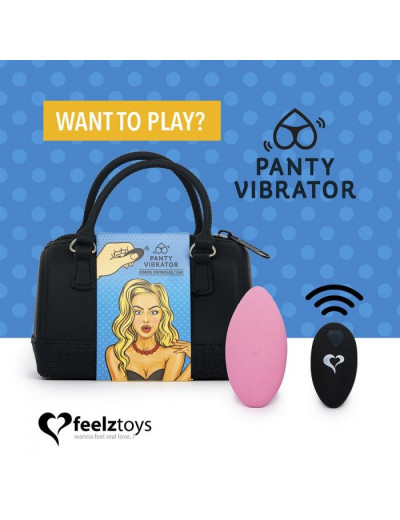 Розовый вибромассажер в трусики с пультом ДУ Panty Vibe Remote Controlled Vibrator