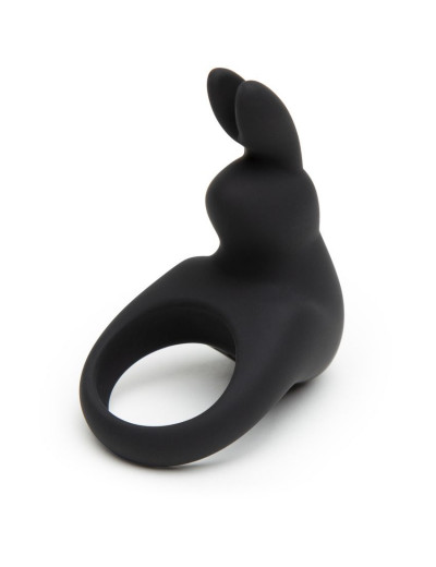 Черное эрекционное виброкольцо Happy Rabbit Rechargeable Rabbit Cock Ring