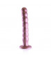 Розовый фаллоимитатор Beaded G-Spot - 21 см.