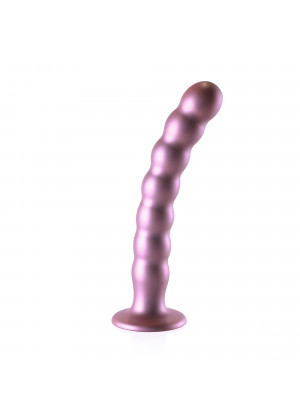 Розовый фаллоимитатор Beaded G-Spot - 21 см.