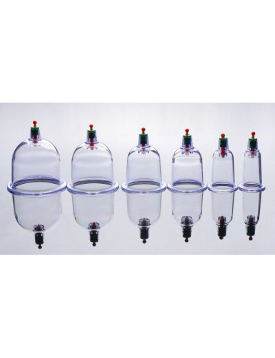 Набор помп для стимуляции Sukshen 6 Piece Cupping Set with Acu-Points