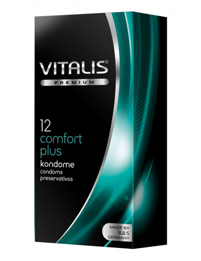 Контурные презервативы VITALIS PREMIUM comfort plus - 12 шт.