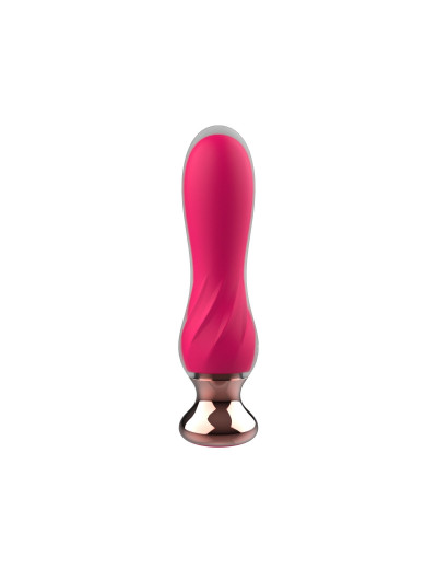 Розовый мини-вибратор Mini Vibrator с пультом ДУ - 12,5 см.