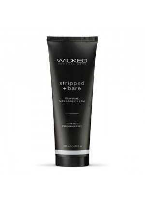 Массажный легкий крем WICKED Stripped plus Bare - 120 мл.