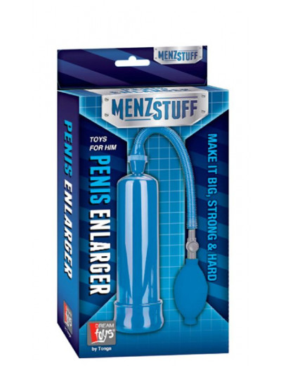 Синяя вакуумная помпа MENZSTUFF PENIS ENLARGER