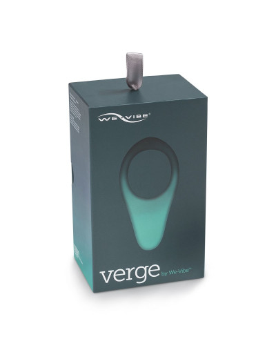 Чёрное эрекционное виброкольцо We-vibe Verge