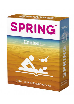 Контурные презервативы SPRING CONTOUR - 3 шт.