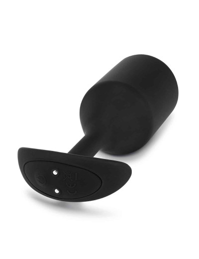 Черная вибропробка для ношения Vibrating Snug Plug 5 - 16,5 см.