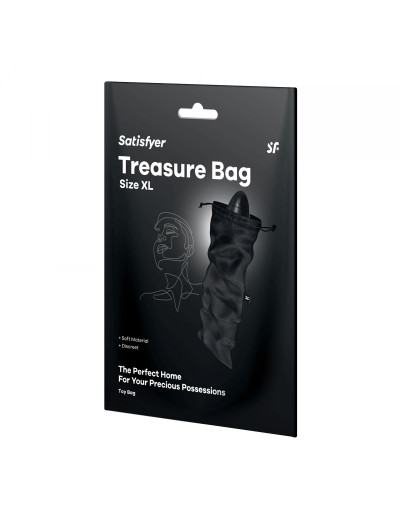 Черный мешочек для хранения игрушек Treasure Bag XL