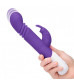 Фиолетовый массажер для G-точки Slim Shaft thrusting G-spot Rabbit - 23 см.