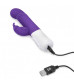 Фиолетовый массажер для G-точки Slim Shaft thrusting G-spot Rabbit - 23 см.