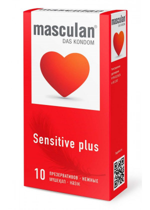 Презервативы Masculan Sensitive plus - 10 шт.