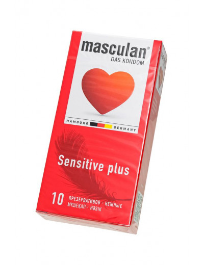 Презервативы Masculan Sensitive plus - 10 шт.