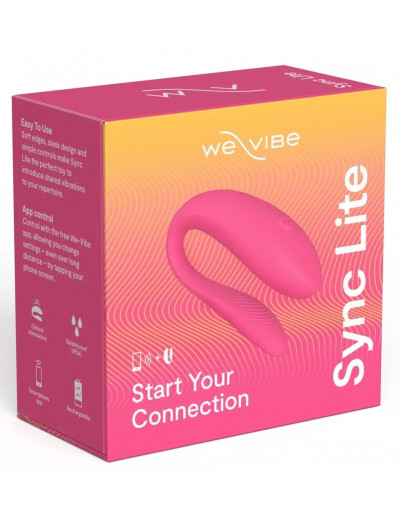 Розовый вибратор для пар We-Vibe Sync Lite