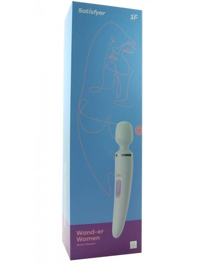 Белый вибратор Satisfyer Wand-er Woman