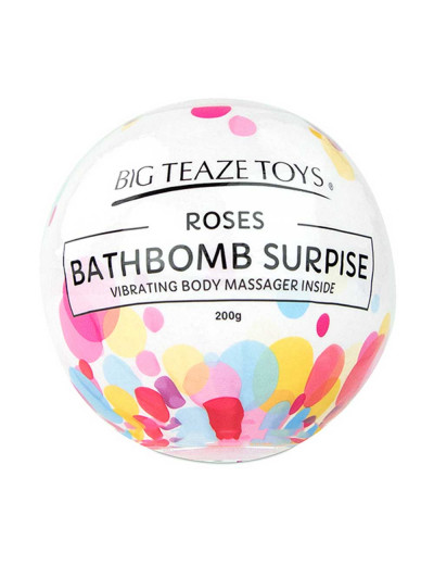 Бомбочка для ванны Bath Bomb Surprise Rose + вибропуля