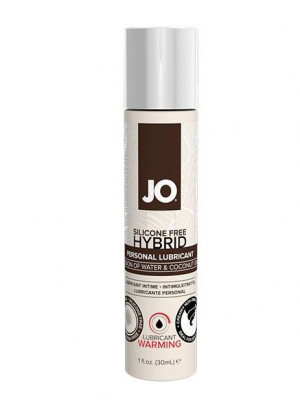 Водно-масляный лубрикант с разогревающим эффектом JO Silicone Free Hybrid Lubricant WARMING  - 30 мл.