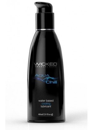 Охлаждающий лубрикант на водной основе Wicked AQUA CHILL - 60 мл.