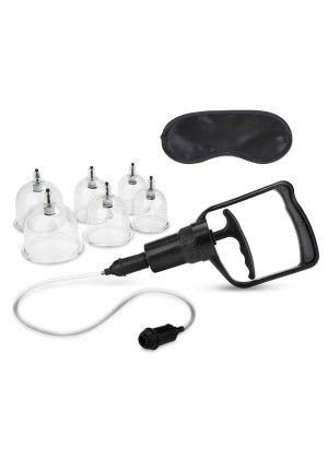 Набор из 6 вакуумных банок с насосом Erotic Suction Cupping Set