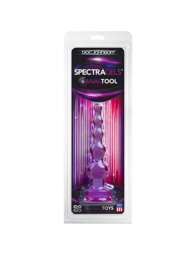 Фиолетовая анальная ёлочка SpectraGels Purple Anal Tool - 17,5 см.