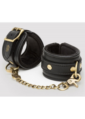 Черные наручники Bound to You Faux Leather Wrist Cuffs