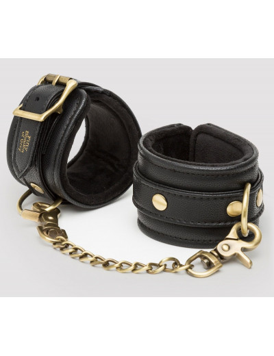 Черные наручники Bound to You Faux Leather Wrist Cuffs