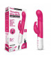 Розовый массажер для G-точки Slim Shaft thrusting G-spot Rabbit - 23 см.