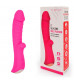 Ярко-розовый вибромассажер 5  Silicone Wild Passion - 19,1 см.