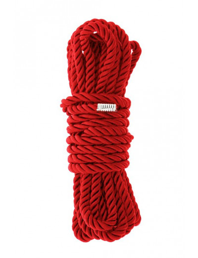 Красная веревка для шибари DELUXE BONDAGE ROPE - 5 м.