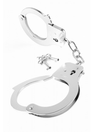 Металлические серебристые наручники Designer Metal Handcuffs