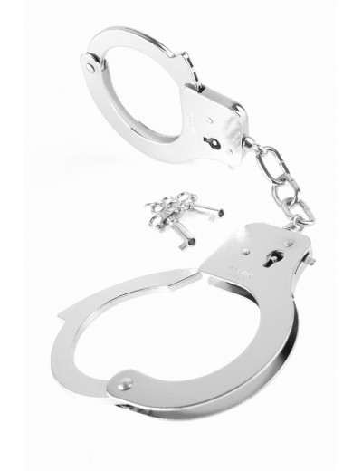 Металлические серебристые наручники Designer Metal Handcuffs