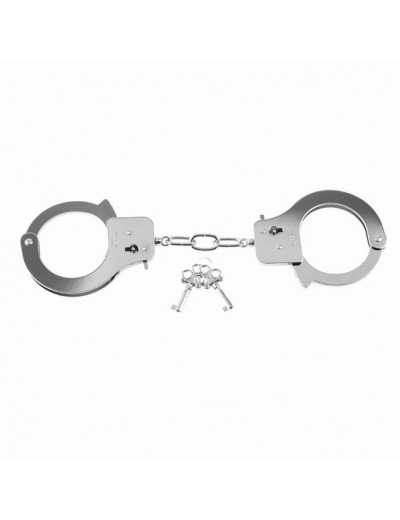 Металлические серебристые наручники Designer Metal Handcuffs