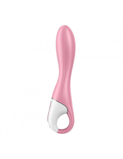 Розовый вибромассажер с функцией расширения Air Pump Vibrator 2 - 20,9 см.