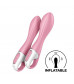 Розовый вибромассажер с функцией расширения Air Pump Vibrator 2 - 20,9 см.